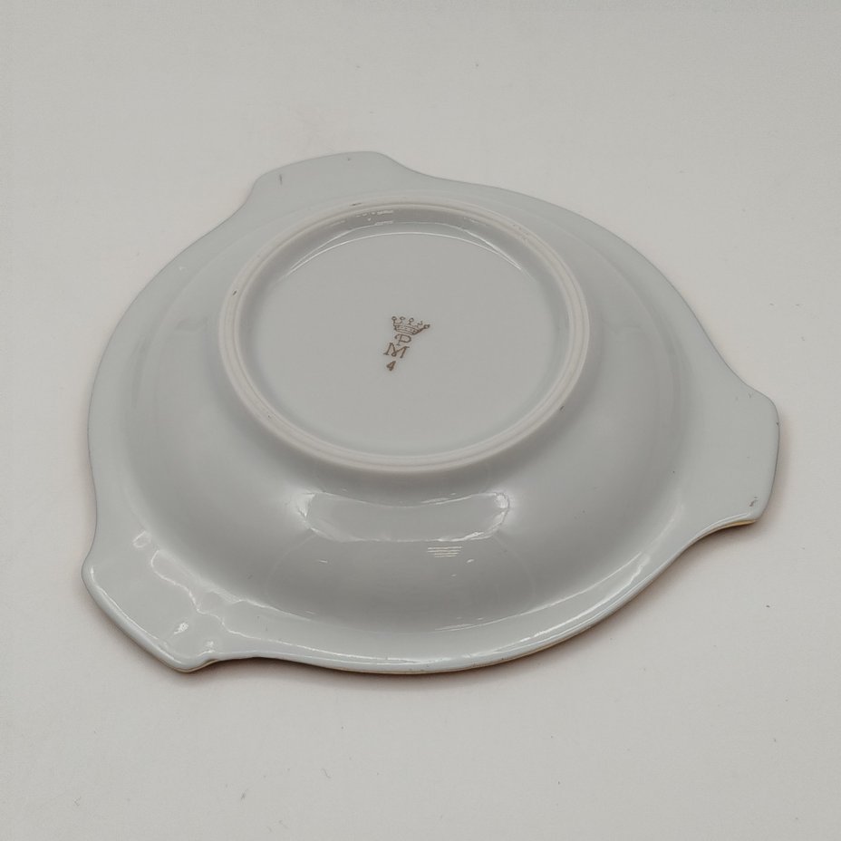 Пепельница "Смольный институт", Friedrich Eger & Co. KG, фарфор, деколь, крытье, золочение, ГДР, 1967 г.