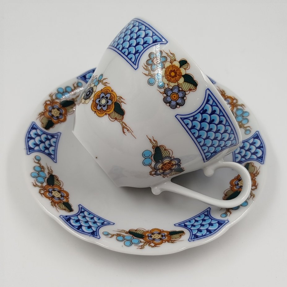 Пара чайная, украшенная цветочным декором, Kahla