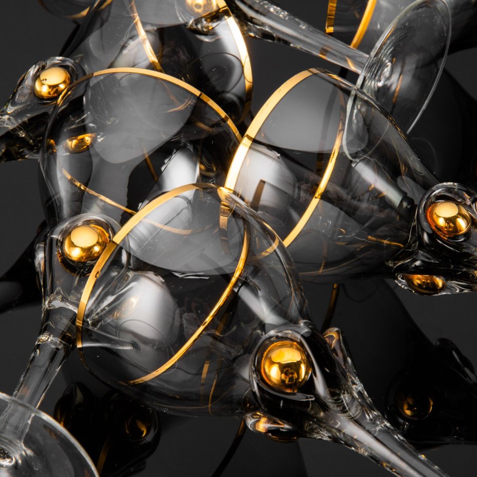 Набор бокалов на 6 персон дымчатого оттенка