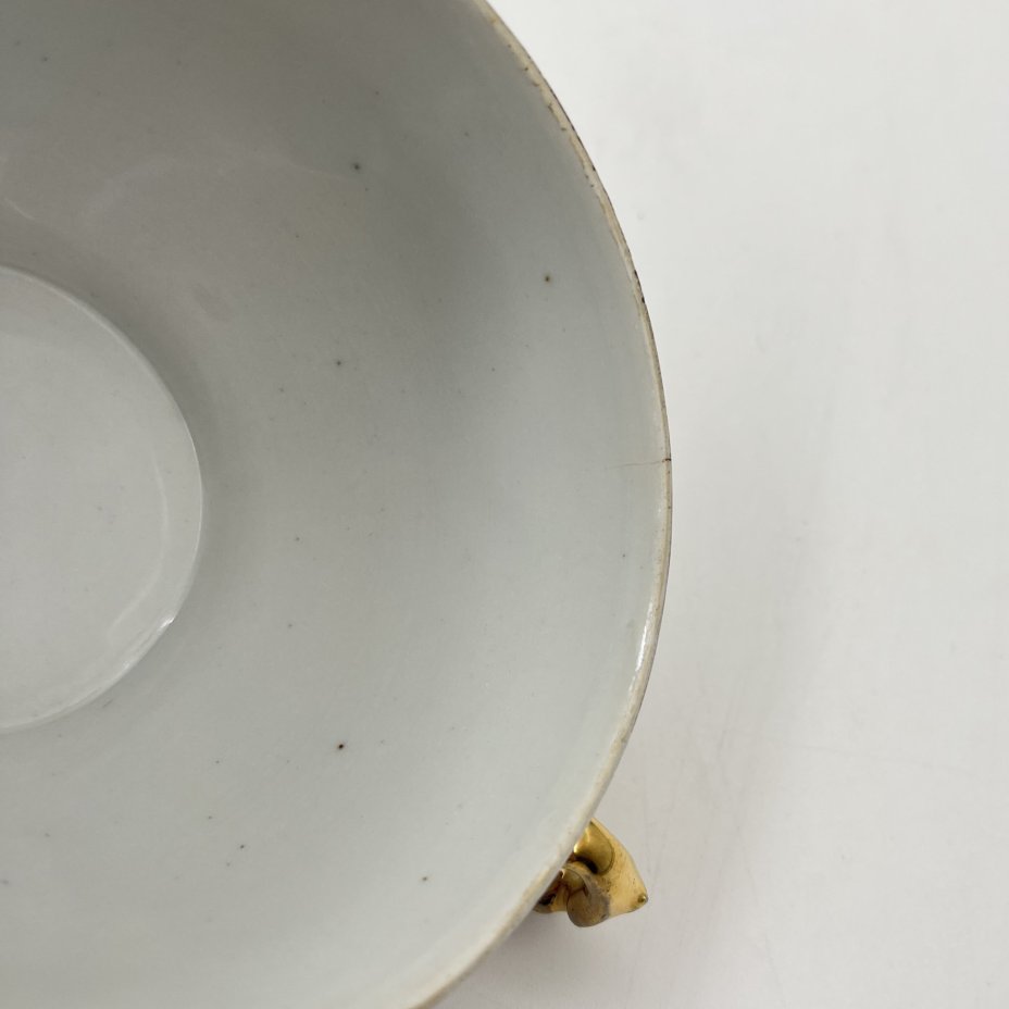 Набор чайных пар с цветочным и геометрическим декором на 3 персоны