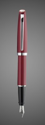 Перьевая ручка Aurora Style Resin, burgundy resin GT, , перо - F, в подарочной коробке, Лаки и смолы: смола, хром