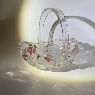 Конфетница с цветочным рельефным декором, Walther Glas