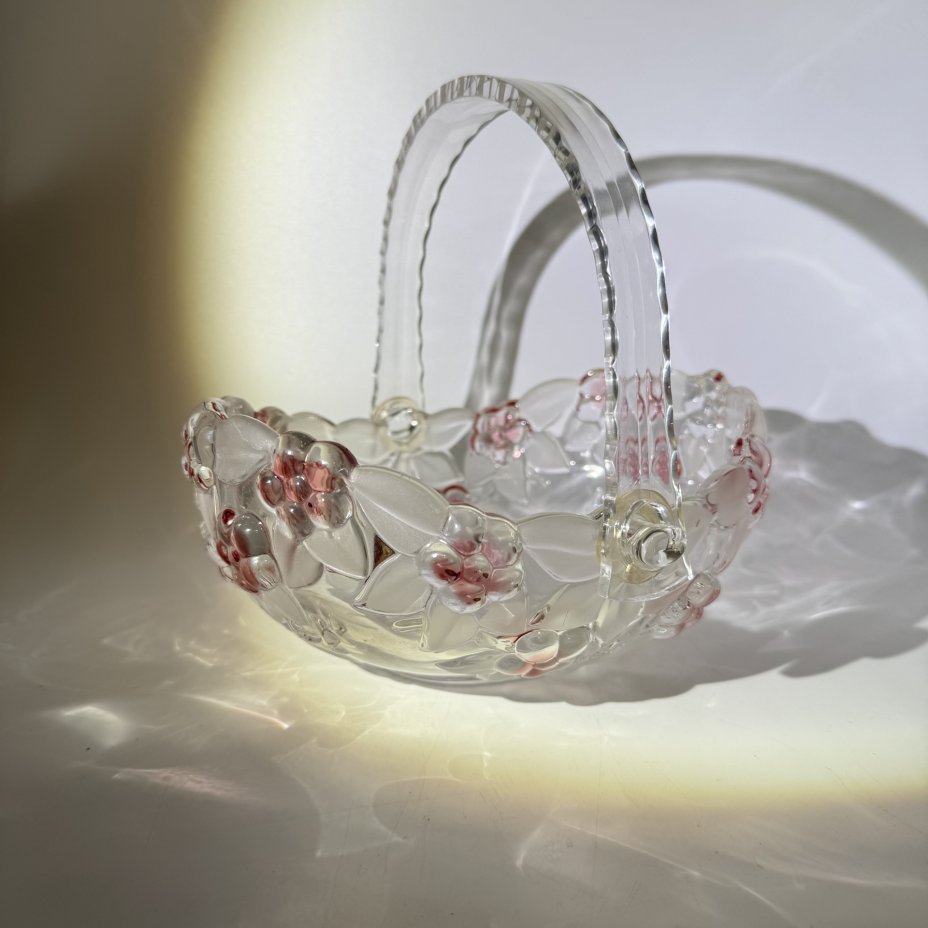 Конфетница с цветочным рельефным декором, Walther Glas