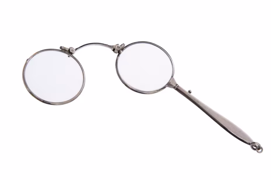 Лорнет лаконичной формы, серебро 900 пр., Австрия, 1922-1940 гг.