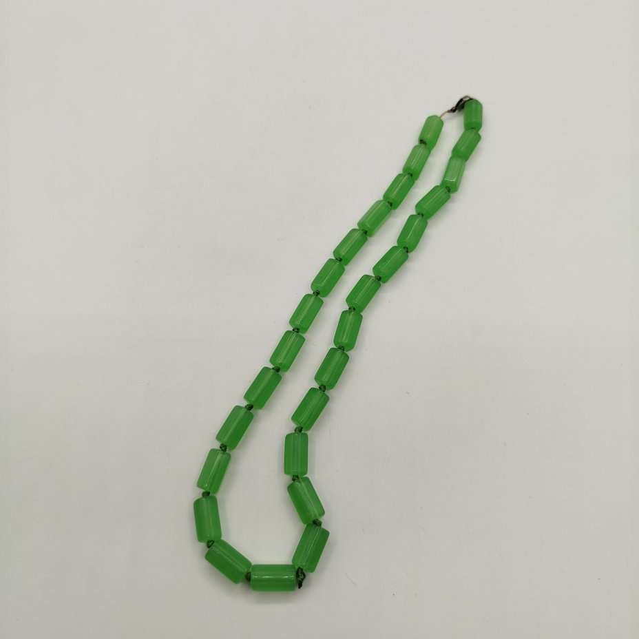 Бусы винтажные, поделочный камень, металл, СССР, 1980-1990 гг.
