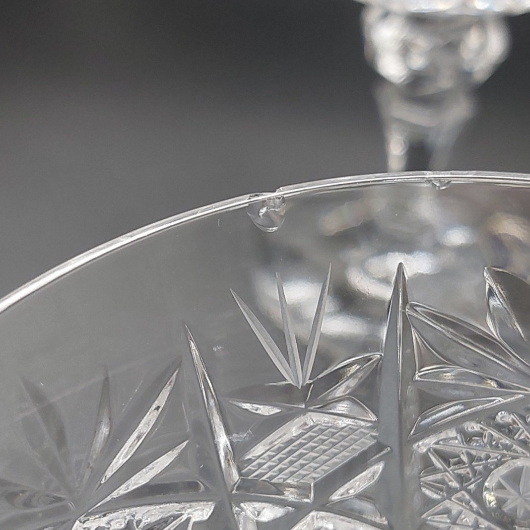 Набор бокалов с рельефным декором на 4 персоны, Bohemia Crystal (Bohemia Glass)
