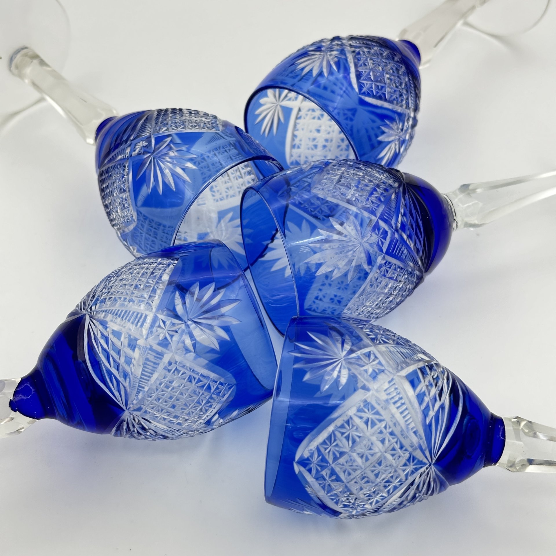 Набор фужеров на 5 персон, для крепленых и десертных вин, Дятьковский хрустальный завод
