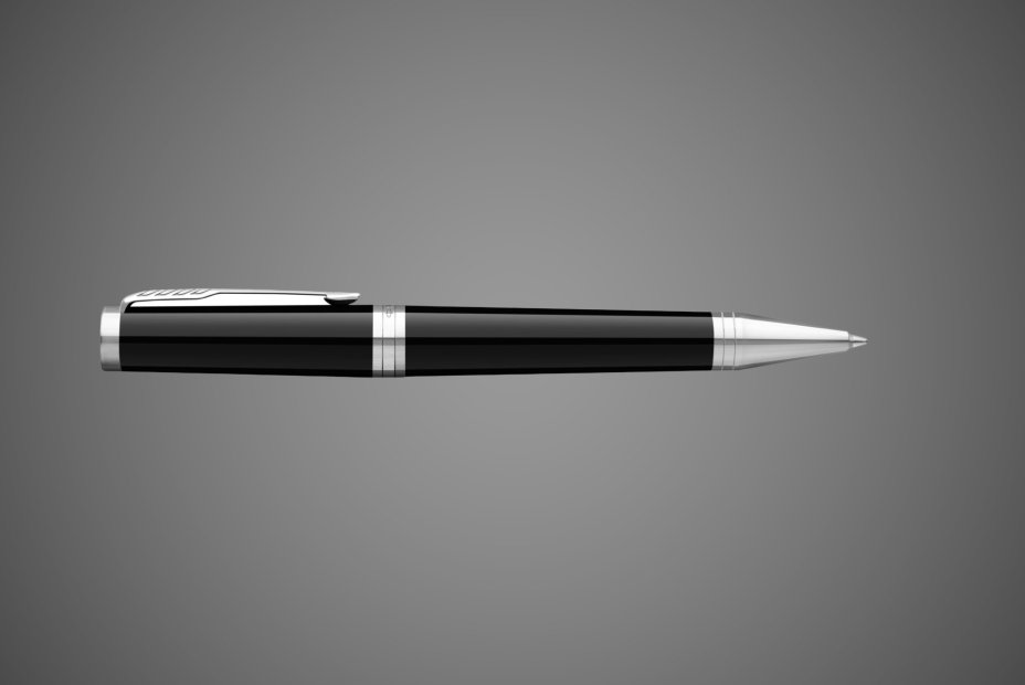 Шариковая ручка Parker "Ingenuity Black CT" стержень:M, цвет чернил: black, в подарочной упаковке., Покрытия: PVD-покрытие, лак, легированная сталь