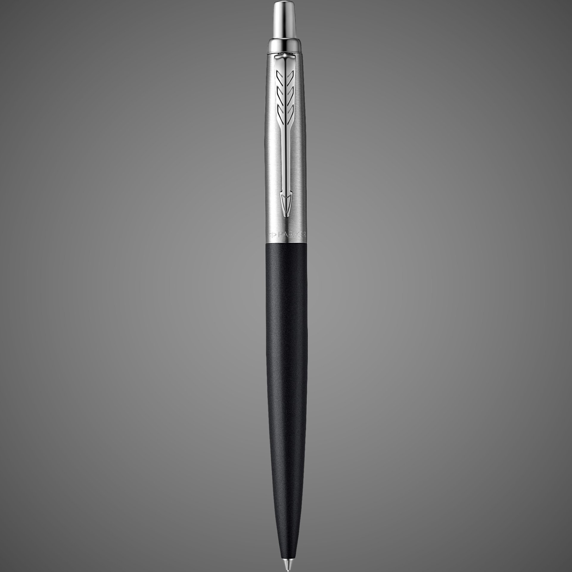 Шариковая ручка Parker Jotter XL, Black CT, стержень: M, Металлы: нержавеющая сталь