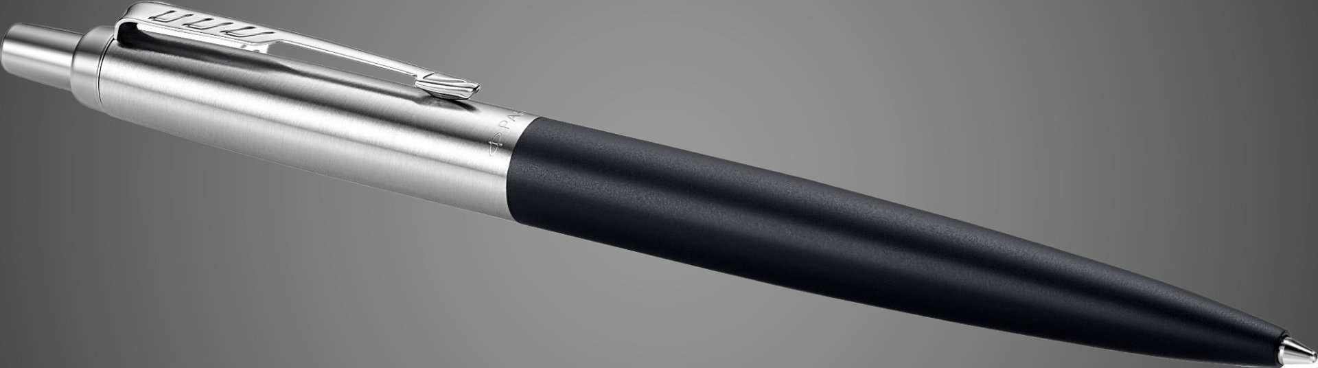 Шариковая ручка Parker Jotter XL, Black CT, стержень: M, Металлы: нержавеющая сталь
