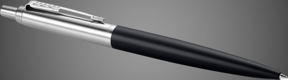 Шариковая ручка Parker Jotter XL, Black CT, стержень: M, Металлы: нержавеющая сталь