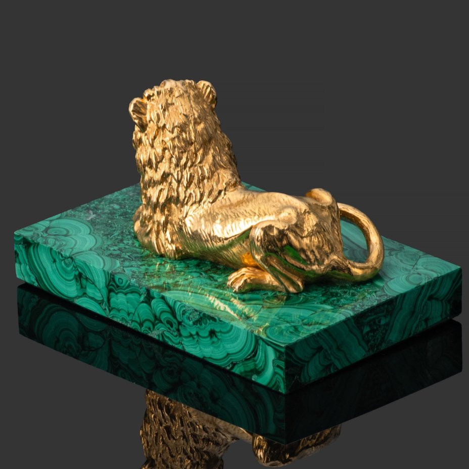 Пресс-папье "Лев" в подарочном футляре, с документами