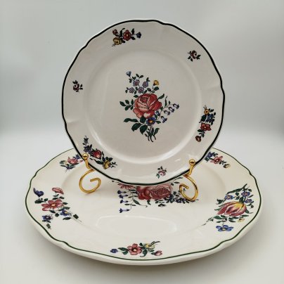 Набор из тарелки и блюда круглой формы с цветочным декором, Villeroy & Boch