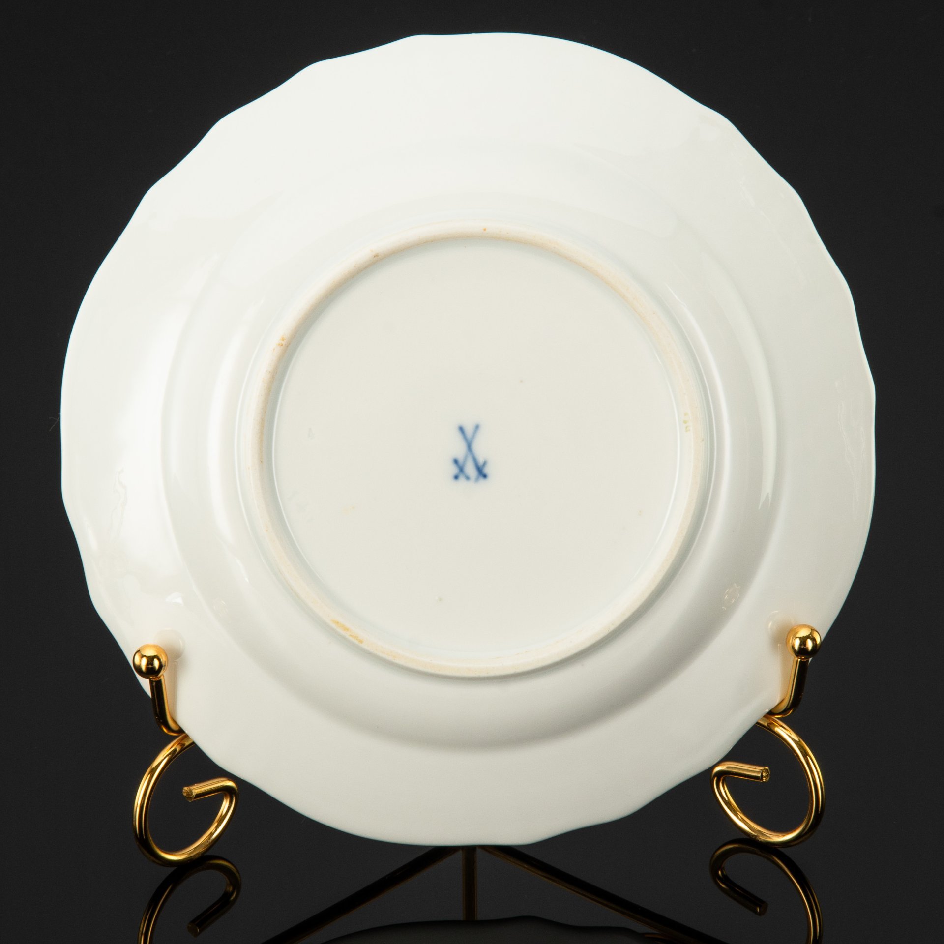 Тарелка десертная (пирожковая) "Мейсенский букет", Meissen (Мейсенский фарфор)