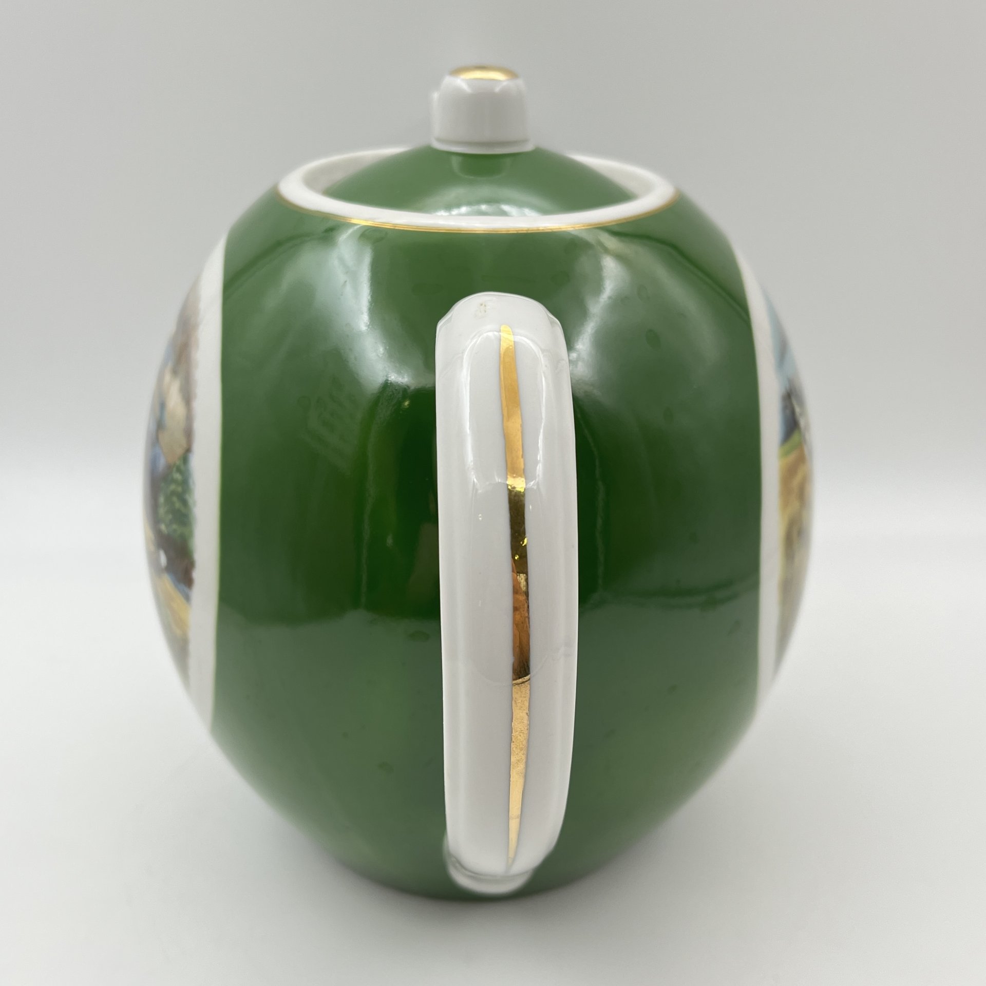 Чайник доливной "Охота", декорированный изображениями собак