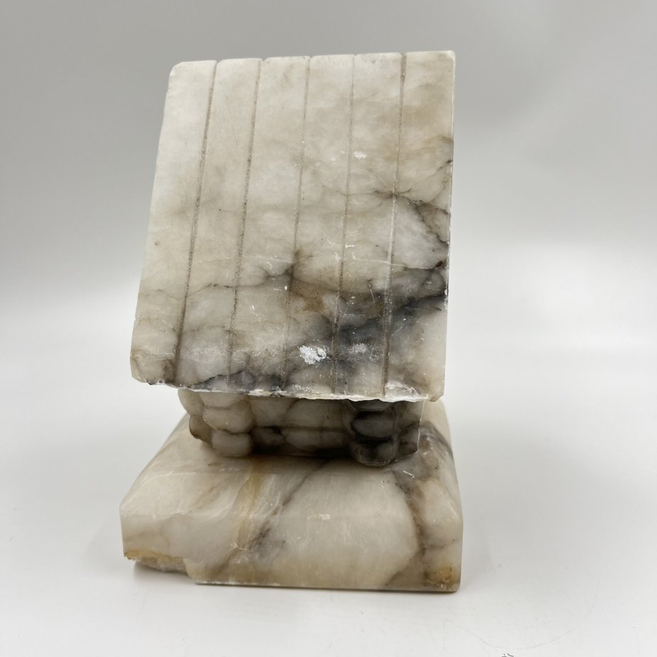 Мраморный ночник "Деревенский домик", мрамор, СССР, 1970-1980 гг.