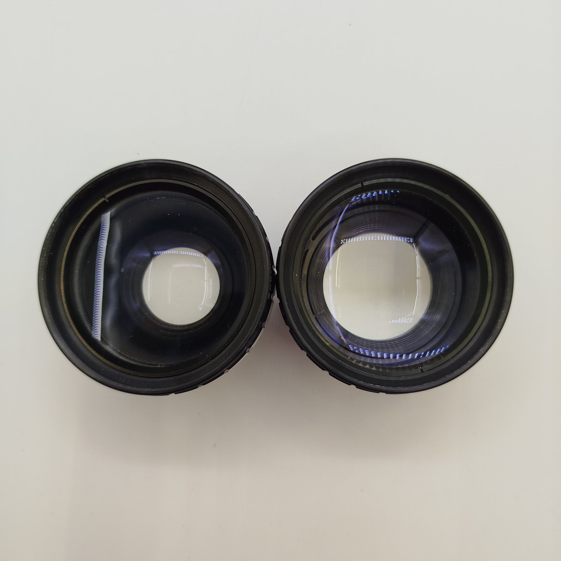 Набор из двух объективов Accura (широкоугольный и телеобъектив) в родной упаковке, металл, кожа, стекло, Япония, 1980-2000 гг.