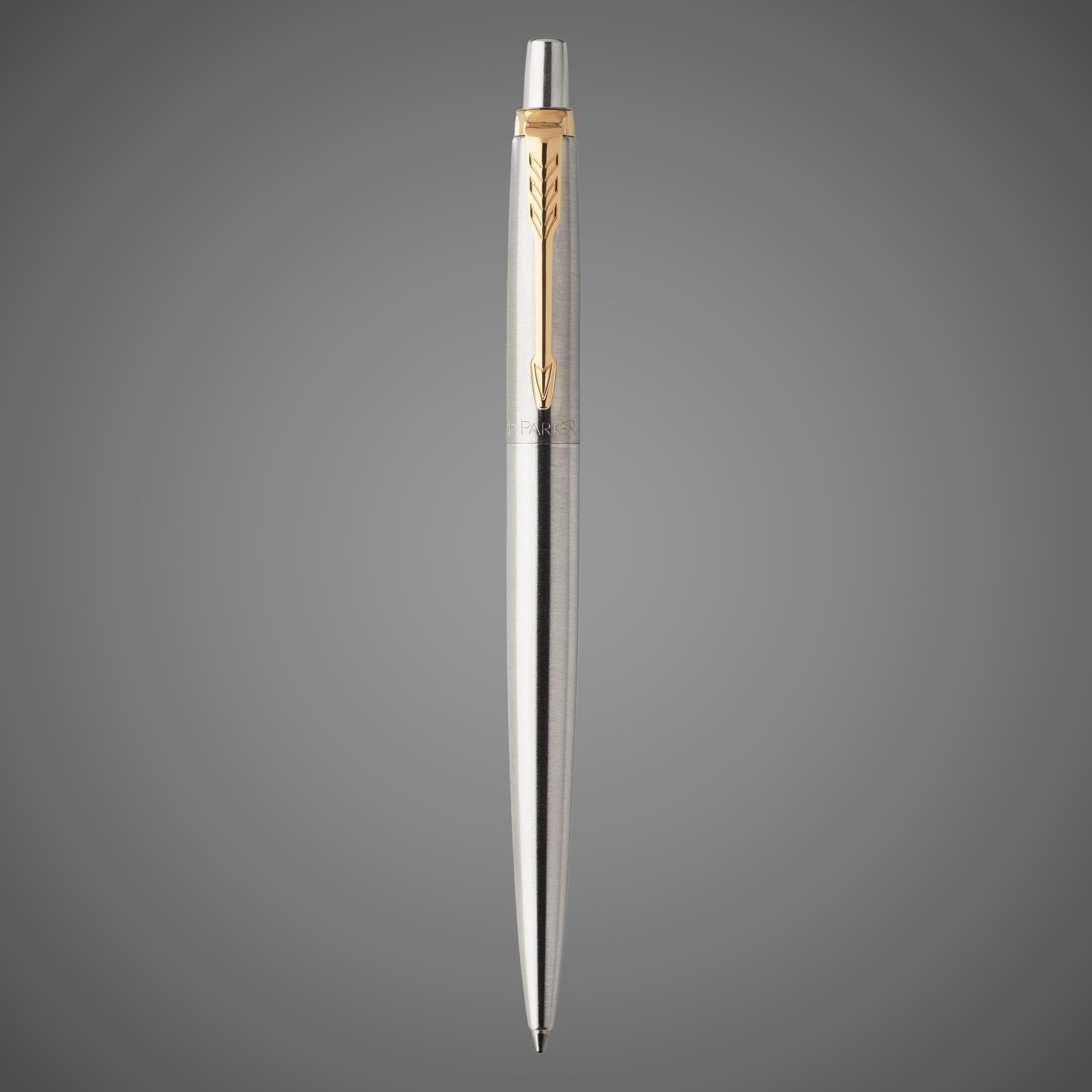 Подарочный набор: Шариковая ручка Parker Jotter Essential, St. Steel GT и Ежедневник недатированный, коричневый, Металлы: нержавеющая сталь, позолота, позолота