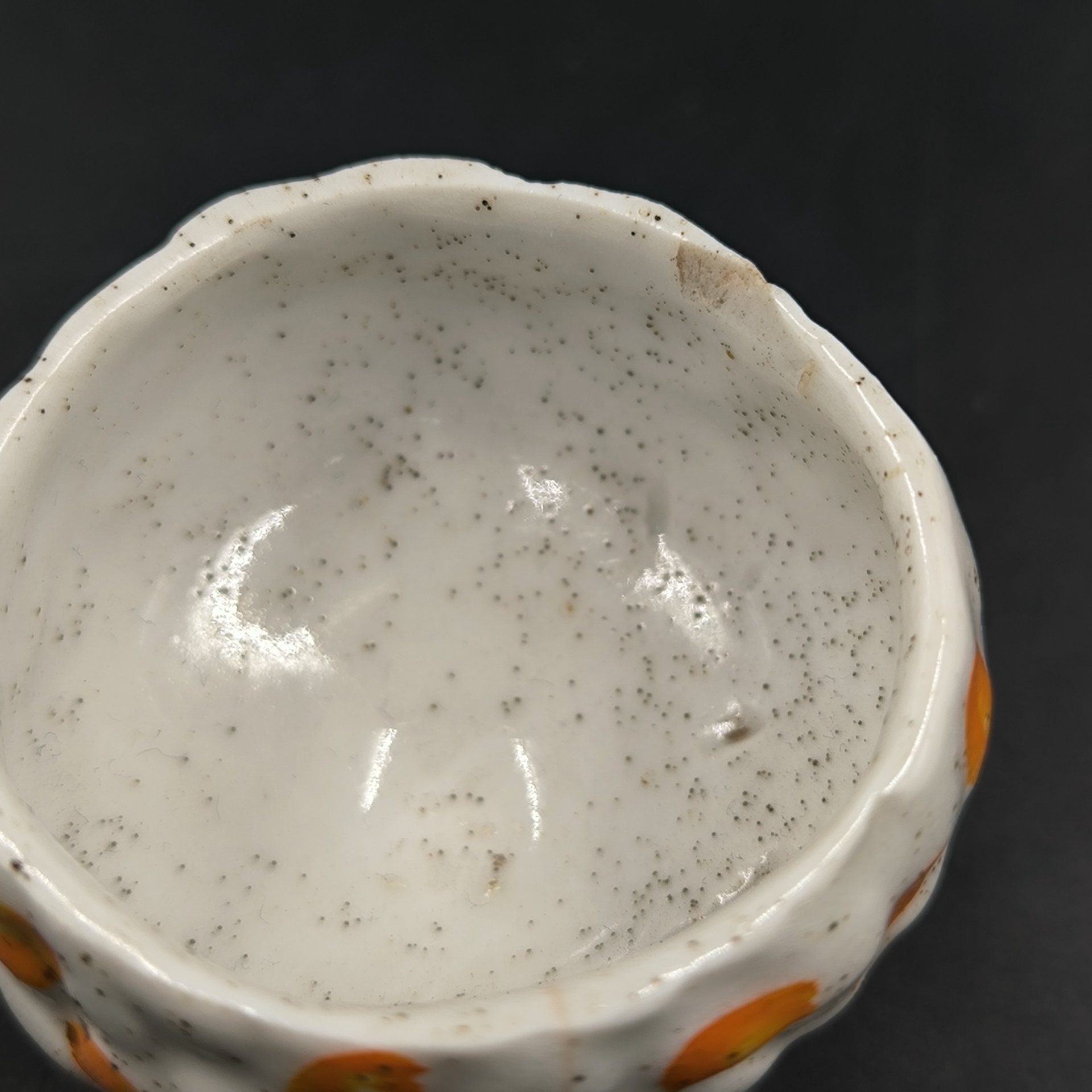 Рюмка к графину "Рябина", автор А.В. Щекатихина-Потоцкая, фарфор, роспись надглазурная, Ленинградский фарфоровый завод (ЛФЗ), СССР, 1940-1960 гг.