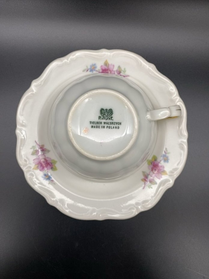 Чайная пара с цветочным декором, PMR Bavaria Jaeger & Co.