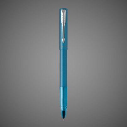 Ручка-роллер Parker Vector XL Teal CT, цвет чернил black, стержень: F, в подарочной упаковке., Металлы: нержавеющая сталь, пластик