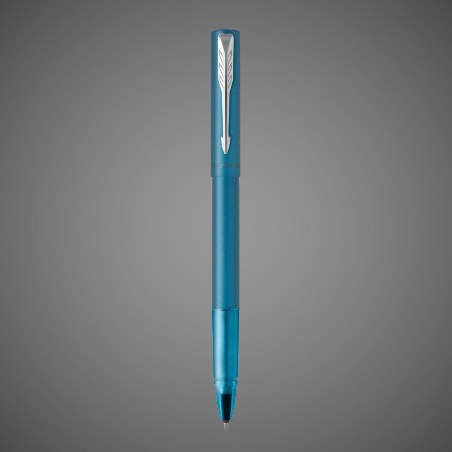 Ручка-роллер Parker Vector XL Teal CT, цвет чернил black, стержень: F, в подарочной упаковке., Металлы: нержавеющая сталь, пластик