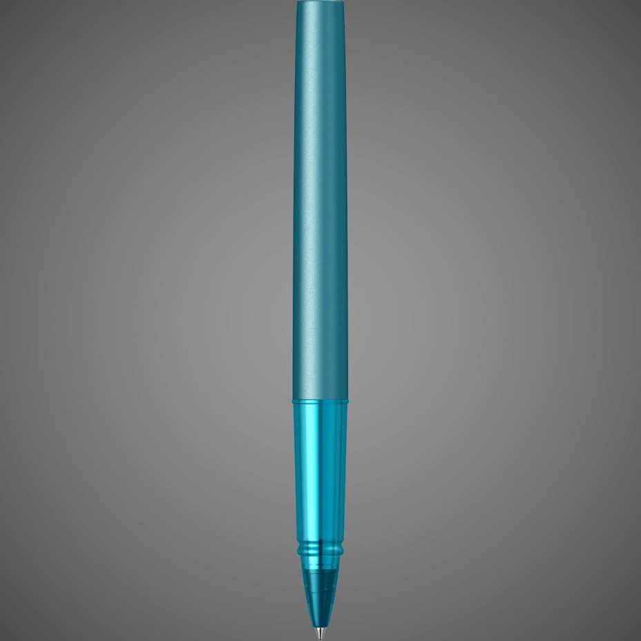 Ручка-роллер Parker Vector XL Teal CT, цвет чернил black, стержень: F, в подарочной упаковке., Металлы: нержавеющая сталь, пластик