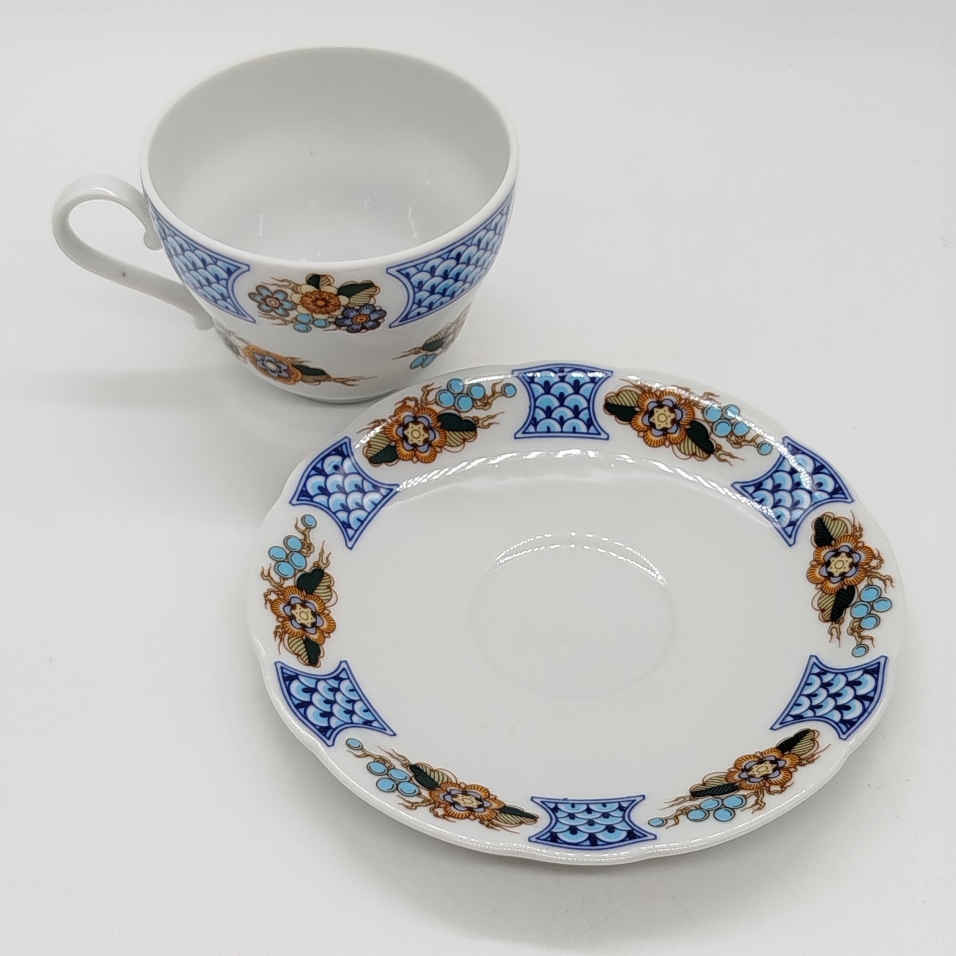 Пара чайная, украшенная цветочным декором, Kahla