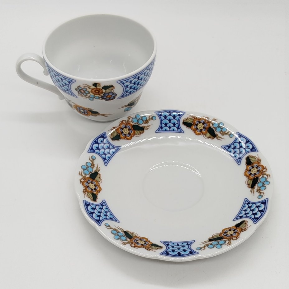 Пара чайная, украшенная цветочным декором, Kahla