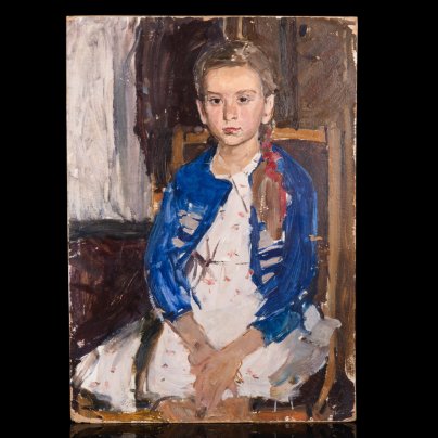 Картина "Портрет Наташи", художник Репин Николай Никитович (1932-2023 гг.)
