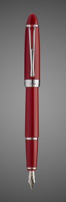 Перьевая ручка Aurora Ipsilon Deluxe red CT, перо - F, в подарочной коробке, Лаки и смолы: лак, родий, смола, хром