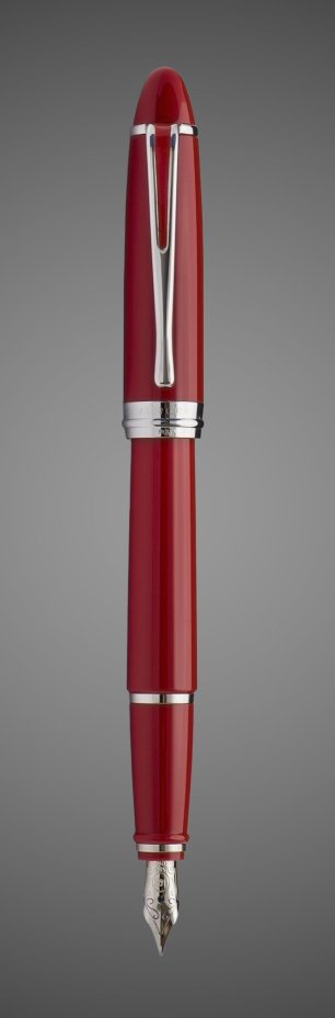 Перьевая ручка Aurora Ipsilon Deluxe red CT, перо - F, в подарочной коробке, Лаки и смолы: лак, родий, смола, хром