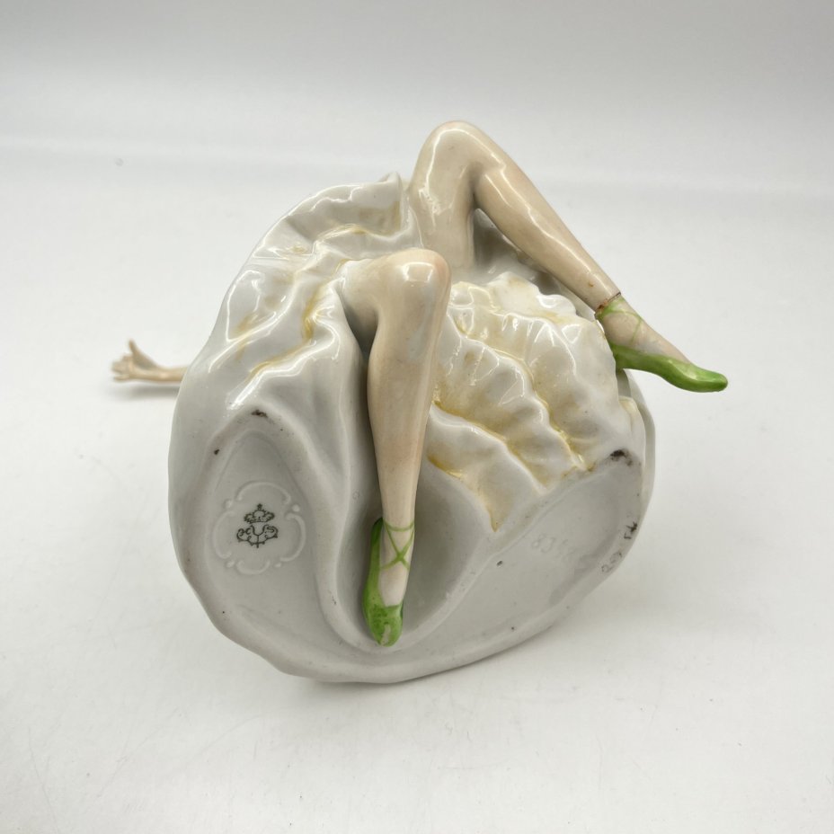 Статуэтка "Танцовщица", фарфор, роспись, Unterweissbach Werkstätten (Унтервайсбах), Германия, 1940-1958 гг.