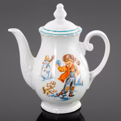 Кофейник для детского сервиза "Игра в снежки"