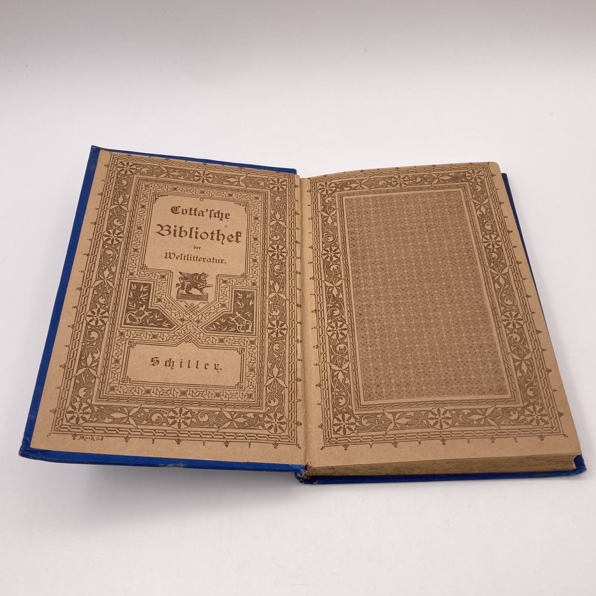 Schiller «Sämtliche Werke. Siebenter band» из серии «Cotta'sche Bibliothek der Weltliteratur», Stuttgart, Cotta, Gebrüder Kröner