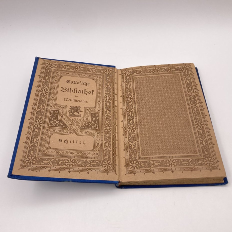 Schiller «Sämtliche Werke. Siebenter band» из серии «Cotta'sche Bibliothek der Weltliteratur», Stuttgart, Cotta, Gebrüder Kröner