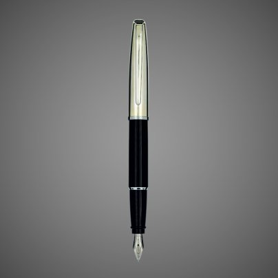 Перьевая ручка Aurora Style Metal Black CT, перо - F, в подарочной коробке, Лаки и смолы: смола, хром