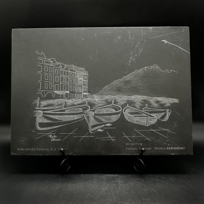 Панно "Санта-Маргарита, Портофино", искуственный камень