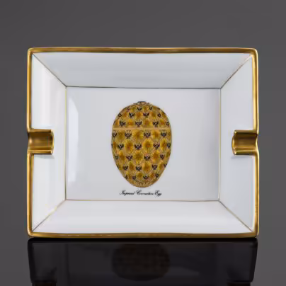 Пепельница с изображением коронационного пасхальнгого яйца "Imperial Coronation Egg" (в оригинальной коробке), Фаберже (Faberge)