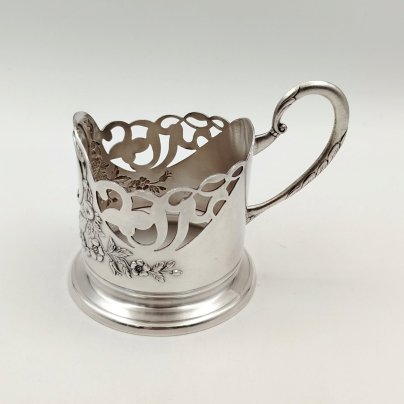 Подстаканник "Подарочный", мельхиор (медь-никель), Киевский завод столовых приборов и посуды им. Дзержинского (ЗiД, ЗиД)