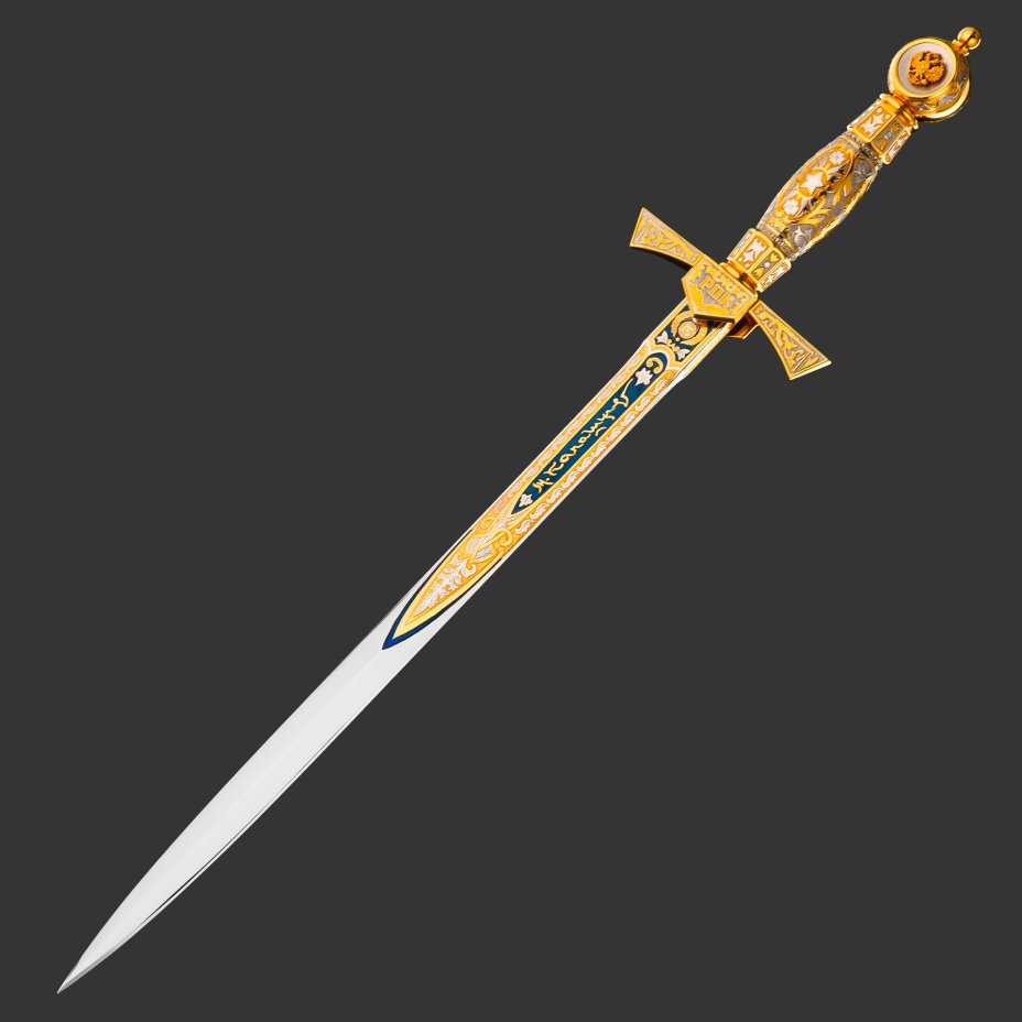 Кортик ограниченной серии «Калашников РПК - платиновый"