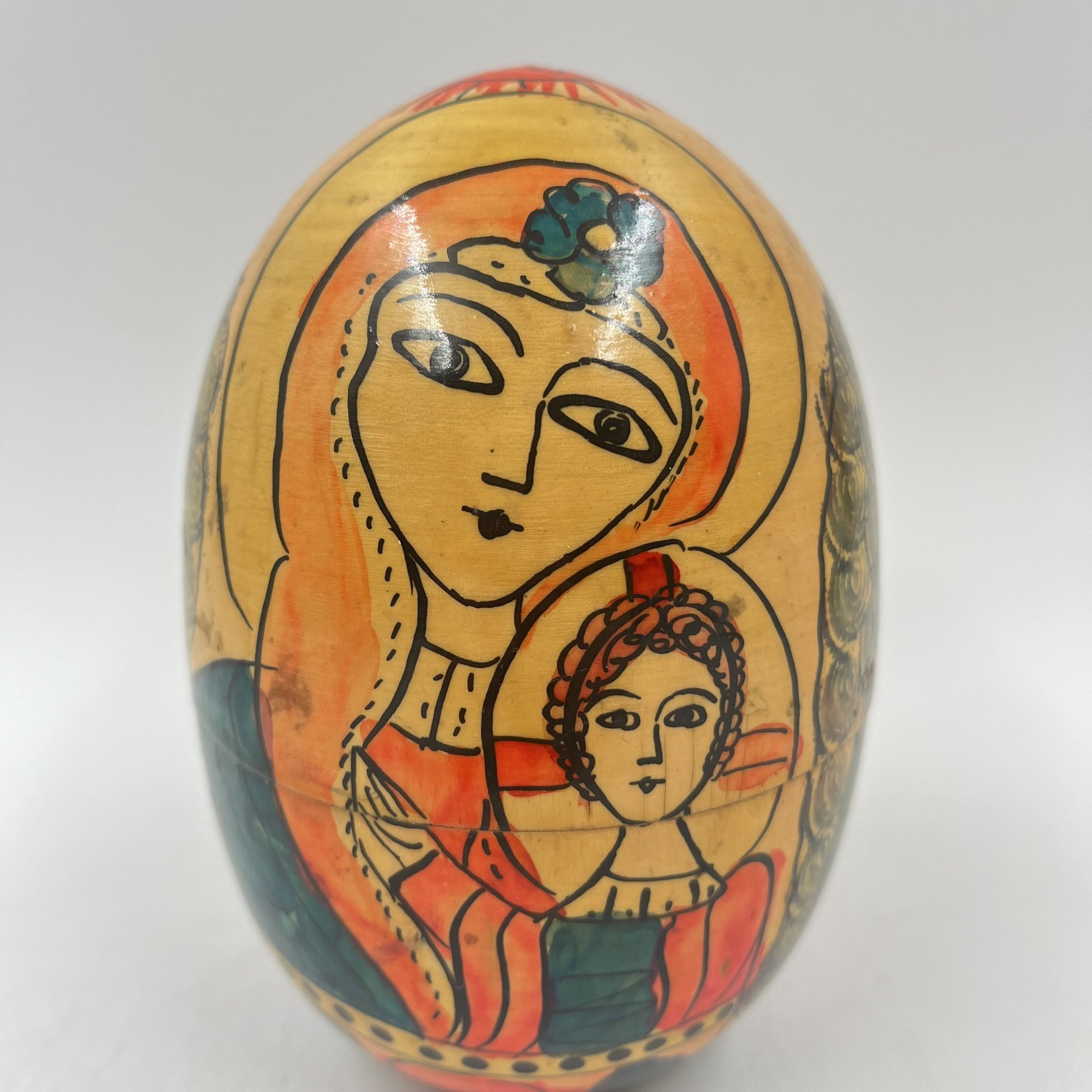 Матрёшка "Богоматерь", дерево, роспись, покрытие лаком, Россия, 1990-2000 гг.