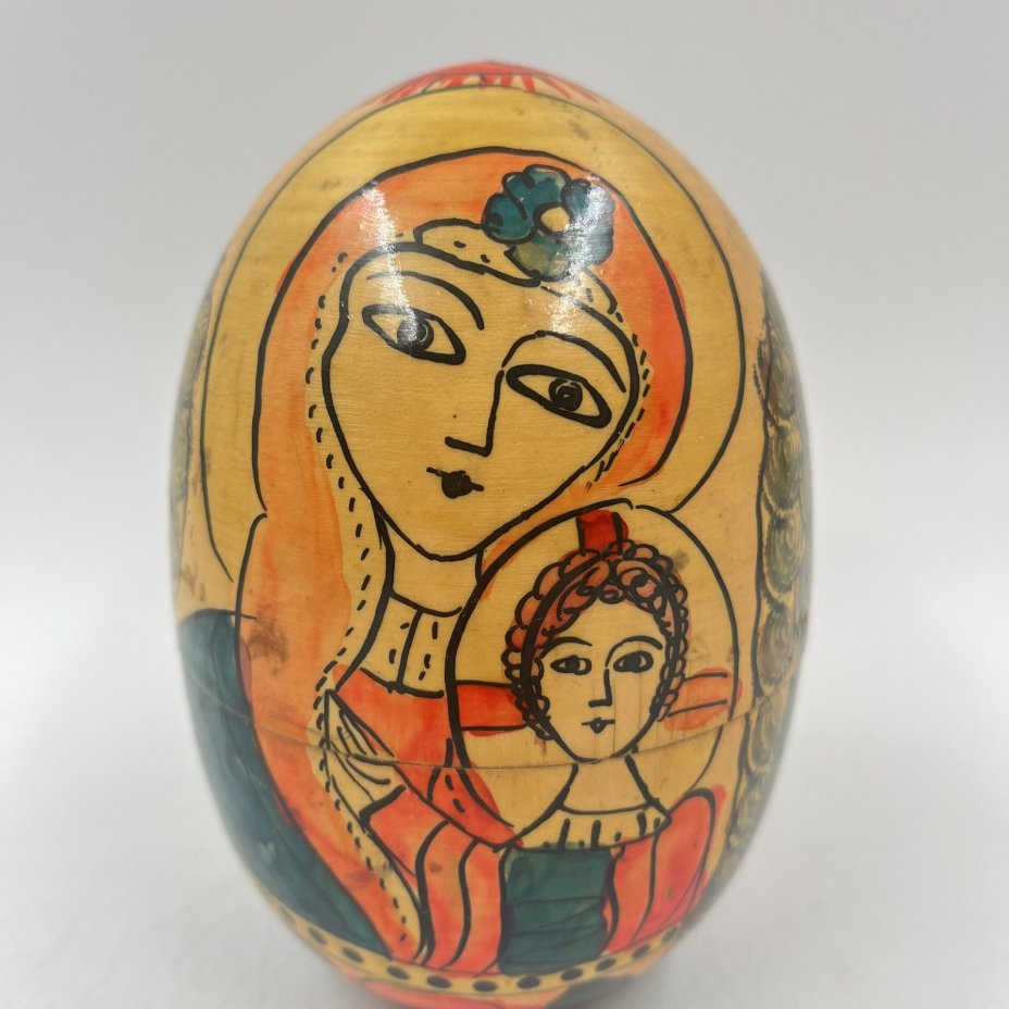 Матрёшка "Богоматерь", дерево, роспись, покрытие лаком, Россия, 1990-2000 гг.