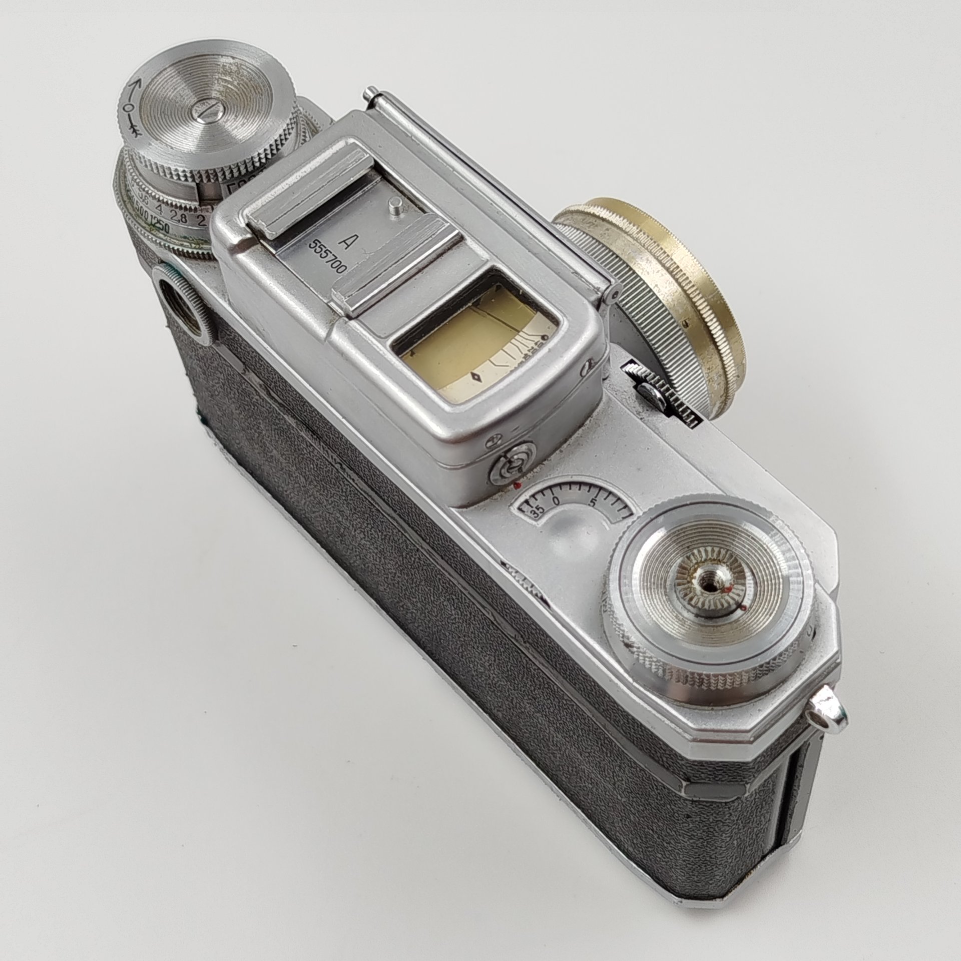 Фотоаппарат "Киев-4А" с объективом "Юпитер-8", 1:2 F=5cm [№5508601], в оригинальном чехле, Киевский завод «Арсенал»