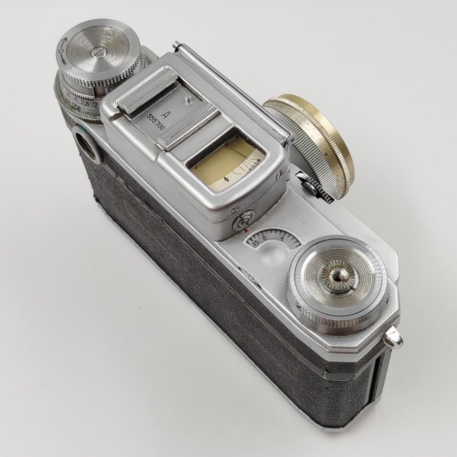 Фотоаппарат "Киев-4А" с объективом "Юпитер-8", 1:2 F=5cm [№5508601], в оригинальном чехле, Киевский завод «Арсенал»