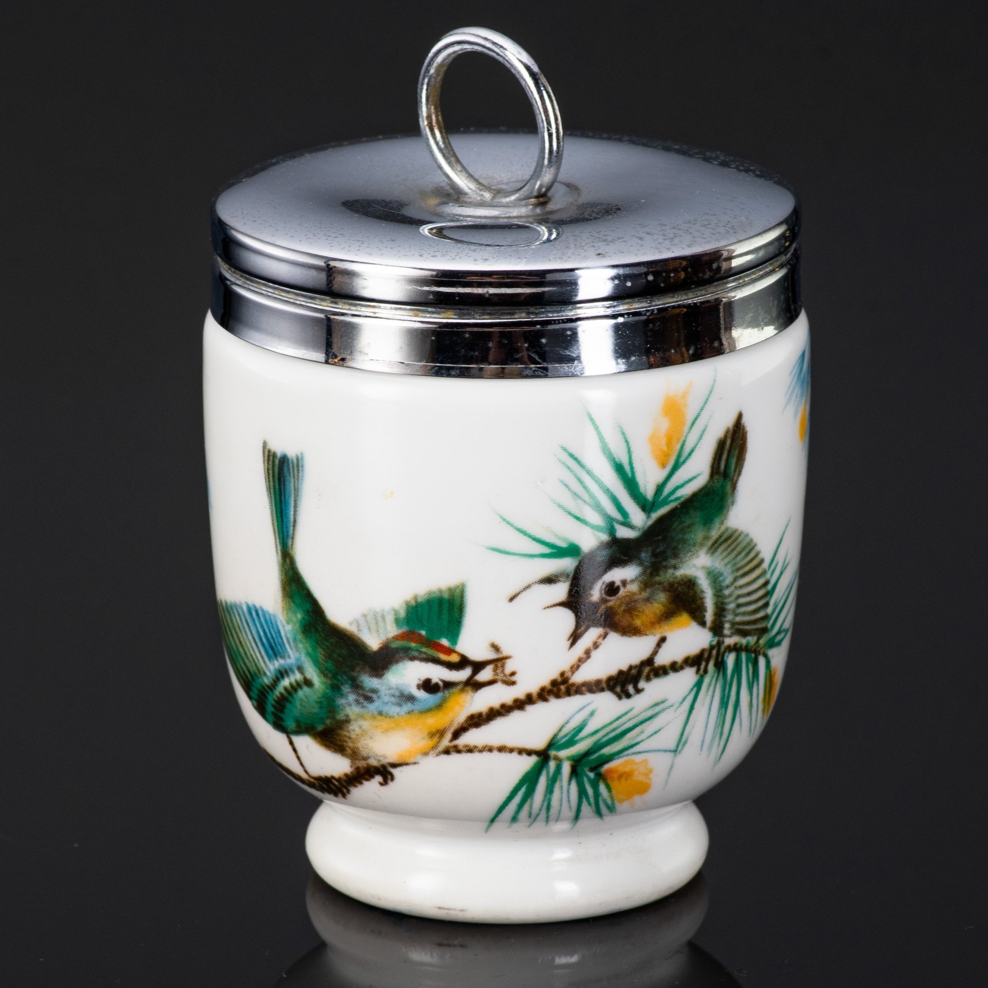 Кодлер в коробке "Royal Worcester", фарфор, деколь, металл, в оригинальной коробке