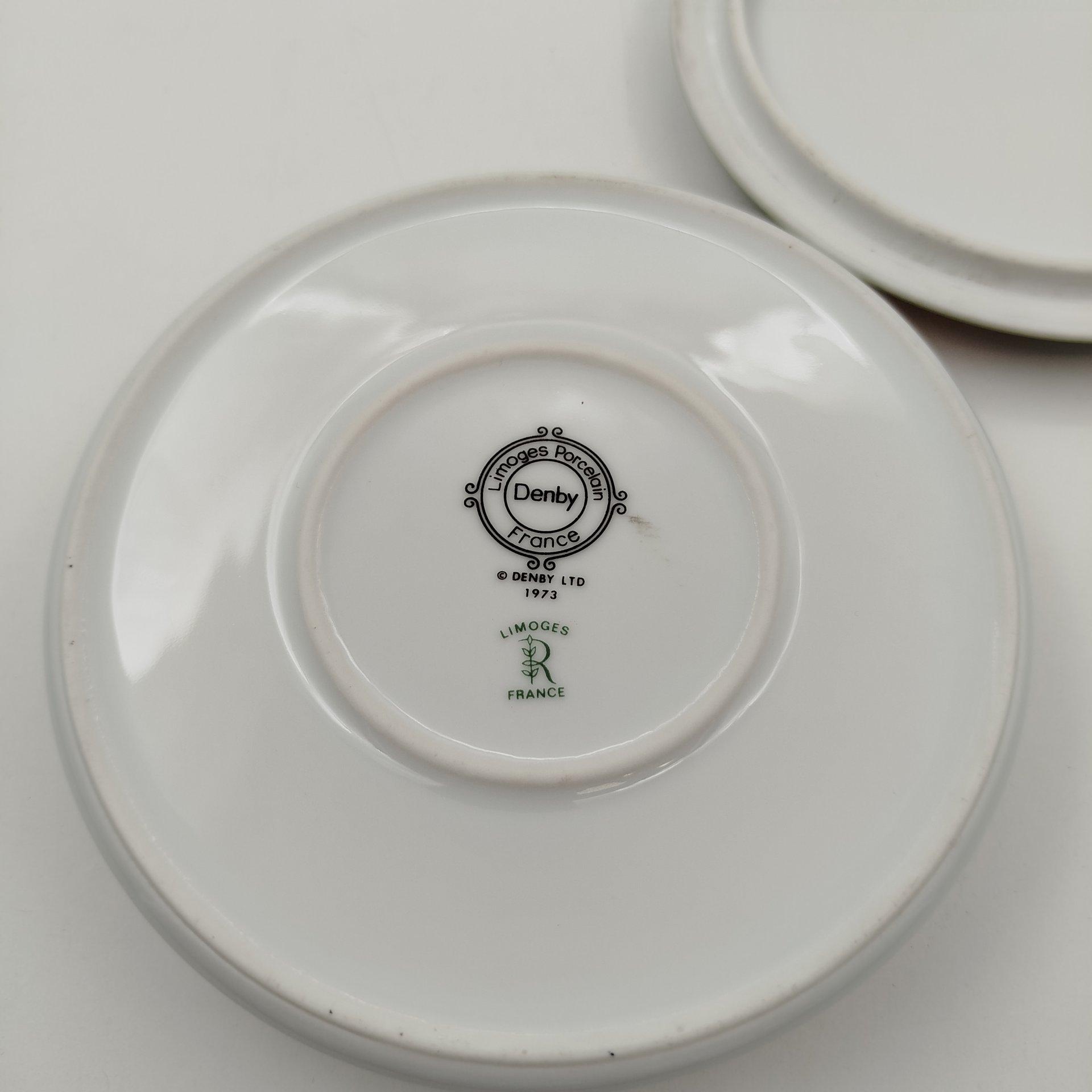 Шкатулка с цветочным декором Denby Limoges Porcelain, фарфор, деколь, Франция, 1973 г.