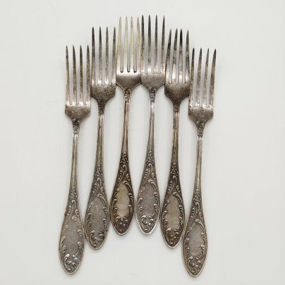 Набор из 6-ти десертных вилок "Пламя"