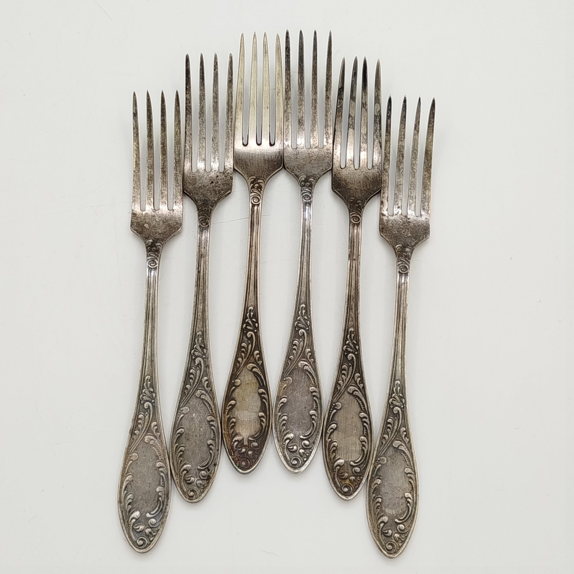 Набор из 6-ти десертных вилок "Пламя"