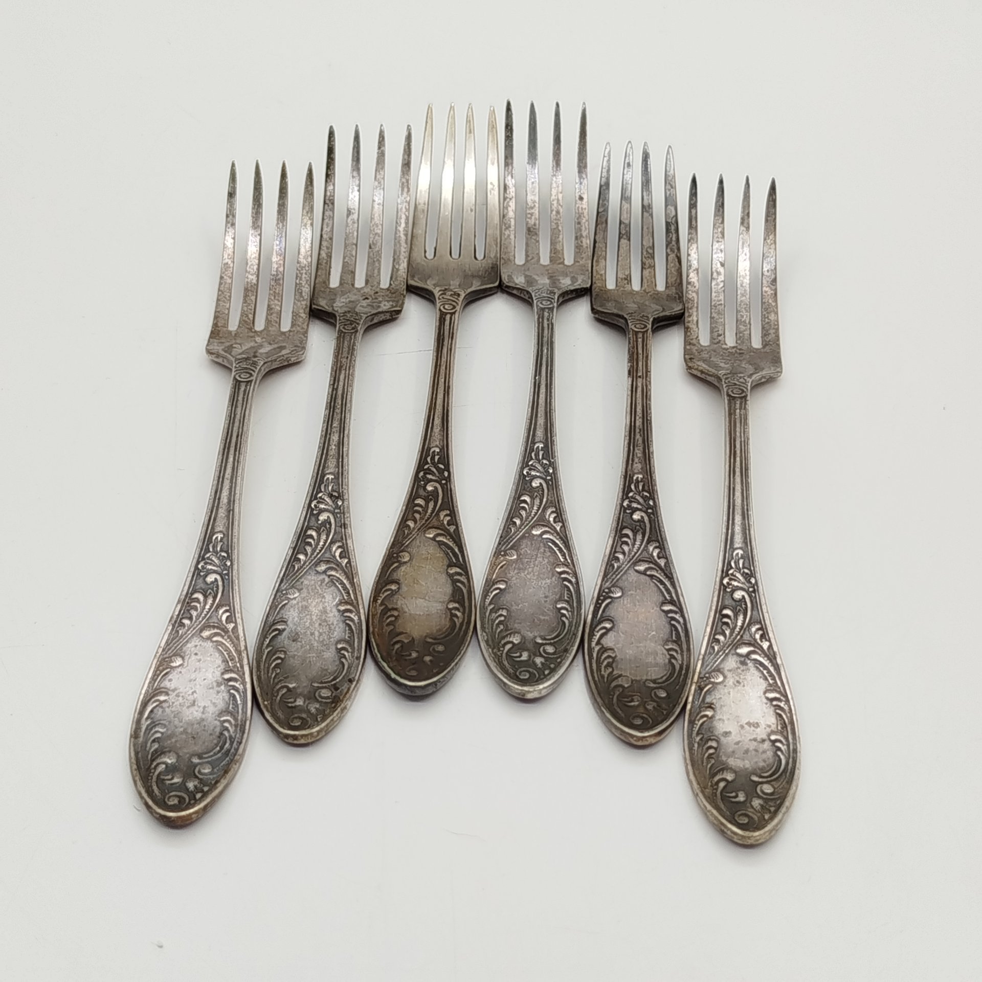 Набор из 6-ти десертных вилок "Пламя"